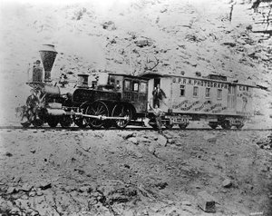 Voiture photographique J.B. Silvis U.P.R.R. près de Point of Rocks, Wyoming, c.1868 - American Photographer